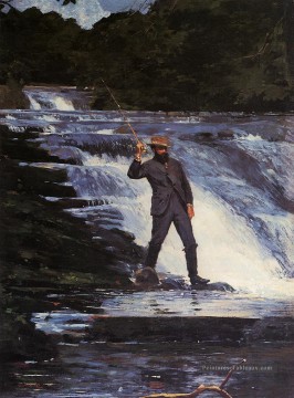  marin tableaux - L’Angler réalisme marine peintre Winslow Homer
